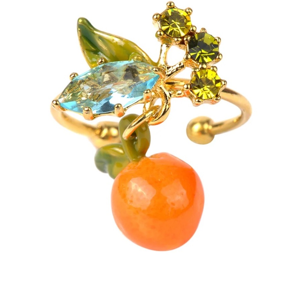 GARDENS IN PROVENCE ORANGE ADJUSTABLE RING - Les Nereides Paris